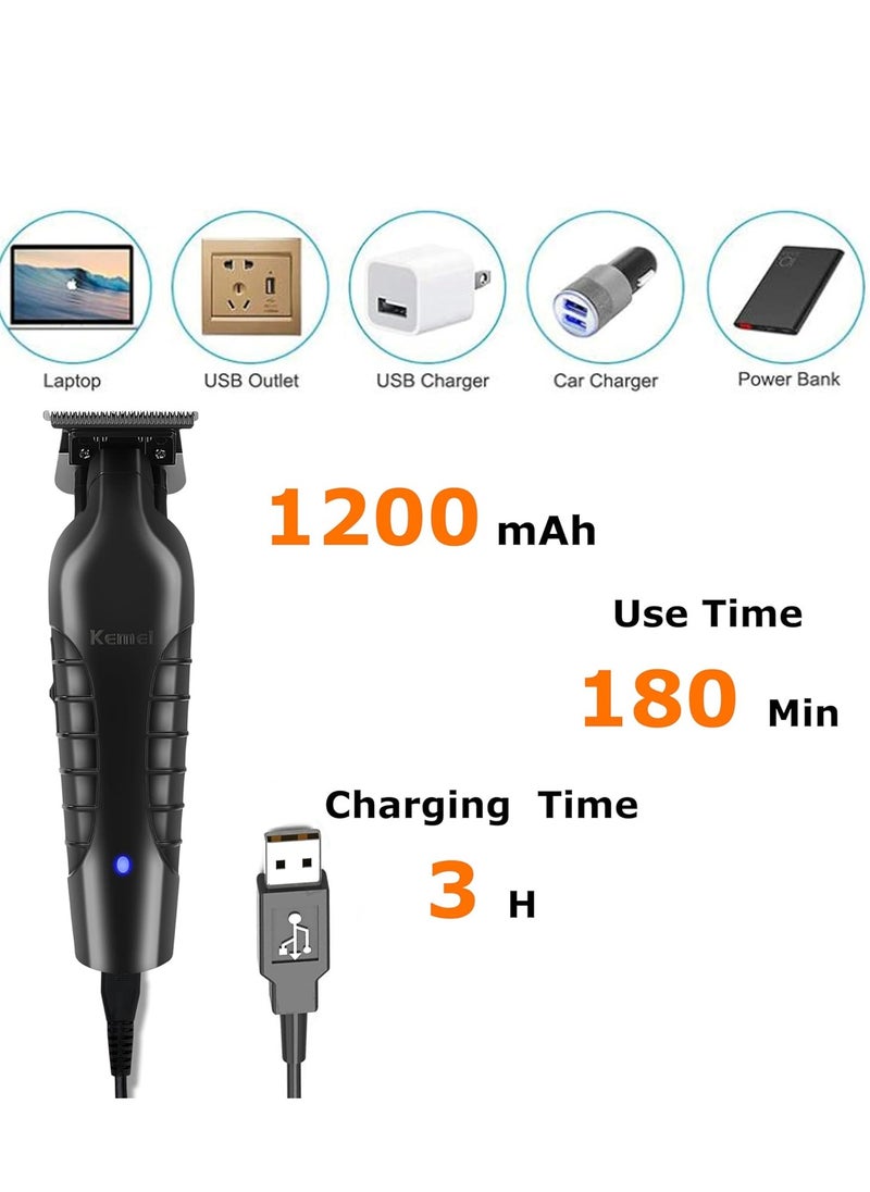 Zero Gapped Hair Clippers for Men – 2299 Professional T-Blade Trimmer for Precision Haircuts and Grooming
