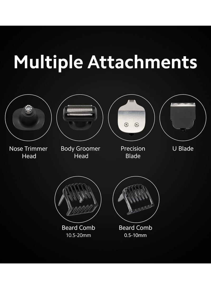 Xiaomi Grooming Kit Pro, 40 length settings, Face, Hair, Body - Everything-in-One Professional Styling Trimmer, Body Grooming, Nose & Ear Hair Trimming, Hair Clippers, Beard Combs, Quick Charge
