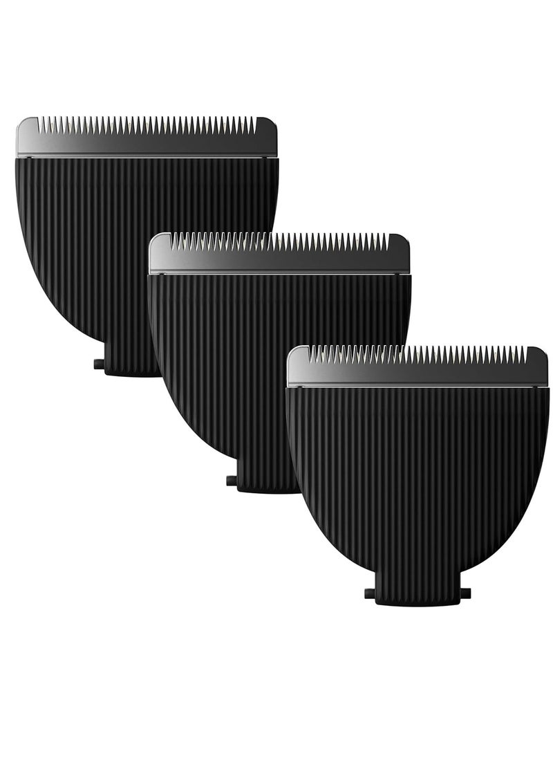 Meridian - Trimmer Replacement Blade - Onyx Ceramic Blades for Electric Body & Pubic Hair Trimmer - 3 Pack