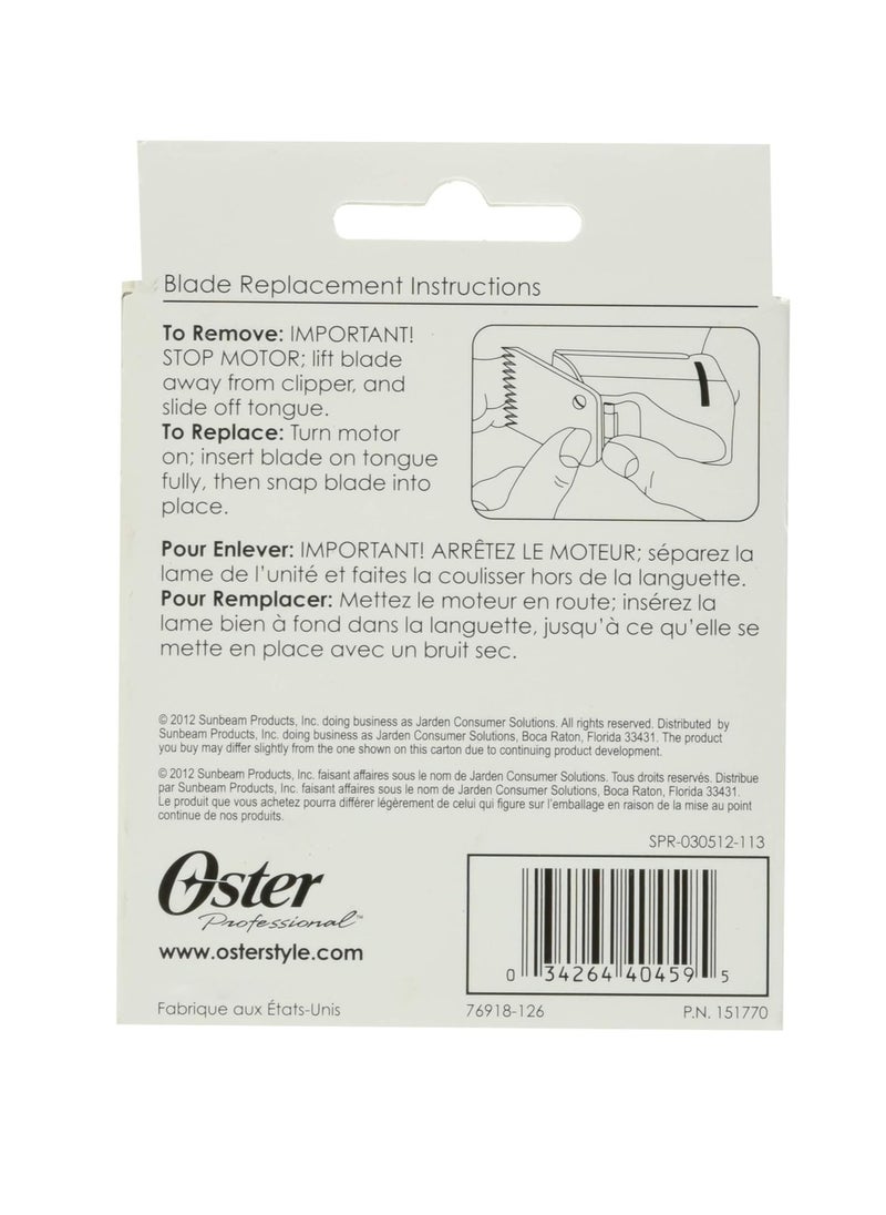Oster Professional 76918-126 Replacement Blade, Classic 76/Star-Teq/Power-Teq Clippers, Size #2, 1/4