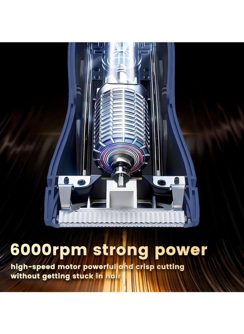 Waterproof Hair Clipper Body Trimmer for Man, Electric Manscape Groin Trimmer for Chest, Beard, and Pubic Hair with Recharge Dock & Skin-Safe Ceramic Blade