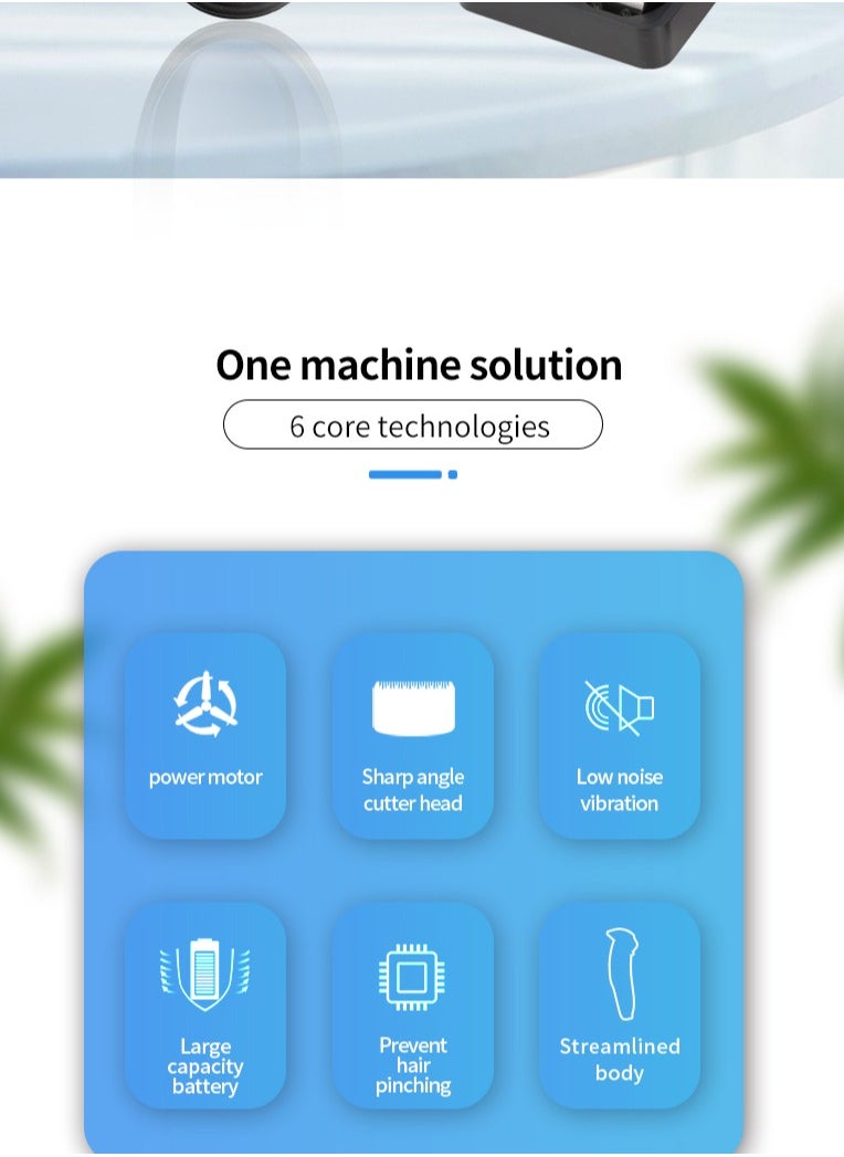 Marske Hair Clippers, Beard Trimmer for Men, Cordless Hair Trimmer Hair Cutting Groomer Kit, USB Rechargeable 5 in 1