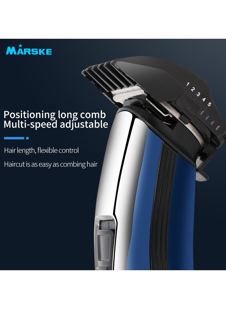 Marske Hair Clippers, Beard Trimmer for Men, Cordless Hair Trimmer Hair Cutting Groomer Kit, USB Rechargeable 5 in 1