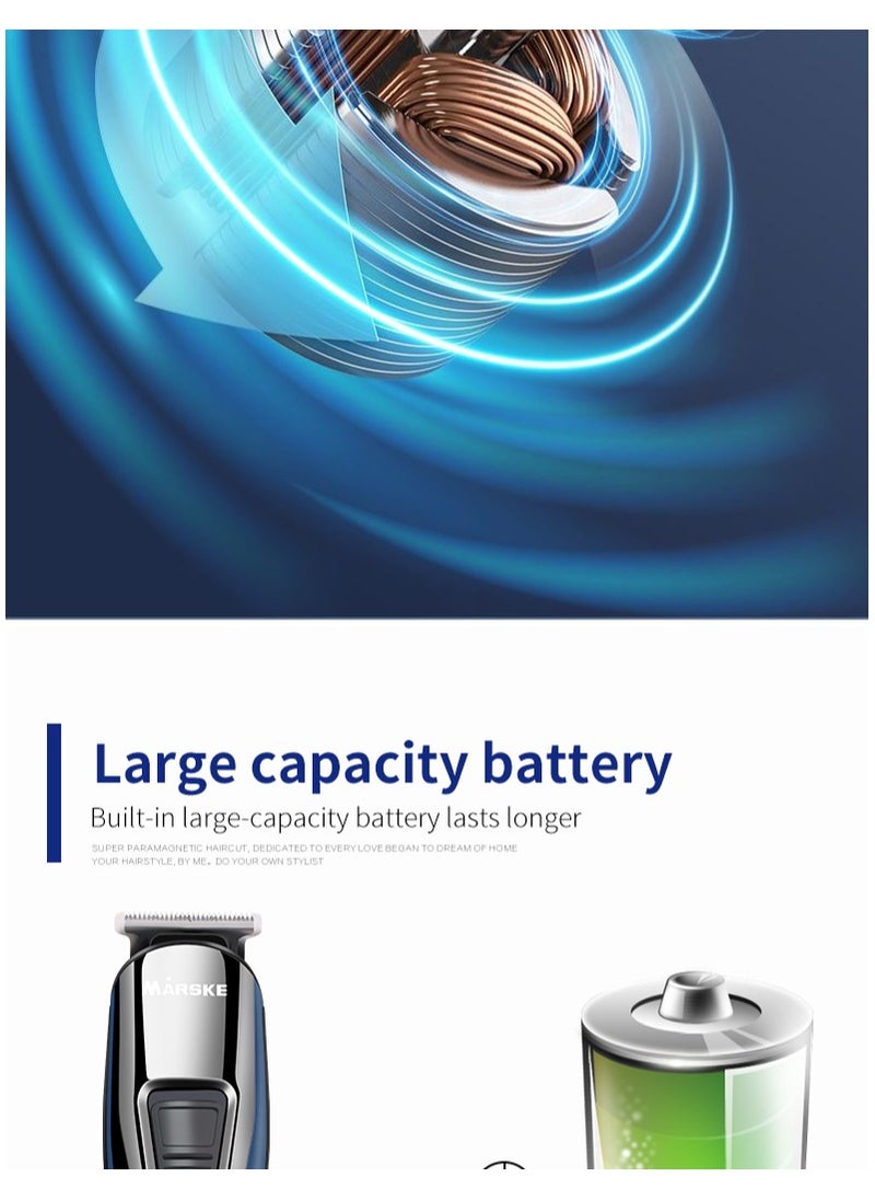 Marske Hair Clippers, Beard Trimmer for Men, Cordless Hair Trimmer Hair Cutting Groomer Kit, USB Rechargeable 5 in 1