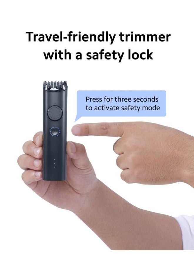 Xiaomi Beard 2C MI 2C Trimmer 90 min Runtime 40 Length Settings  (Black)