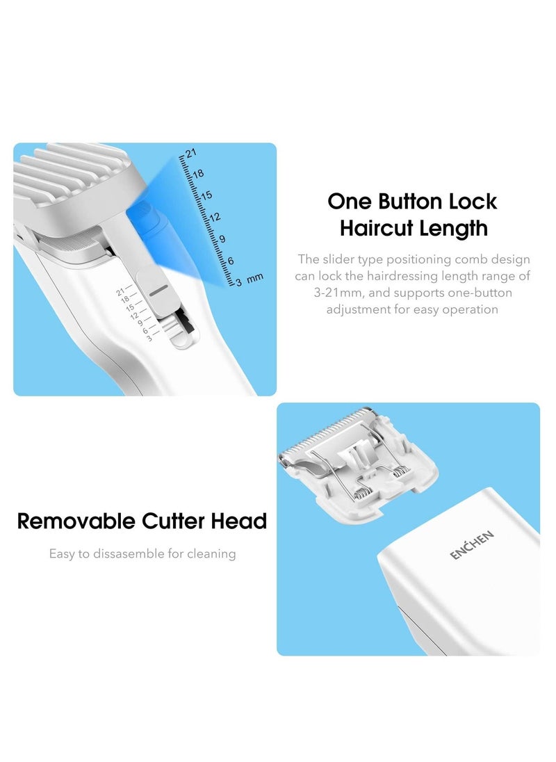 Two Speed Nano Ceramic Design Rechargeable Cordless Haircut Machine for Kids and Adults