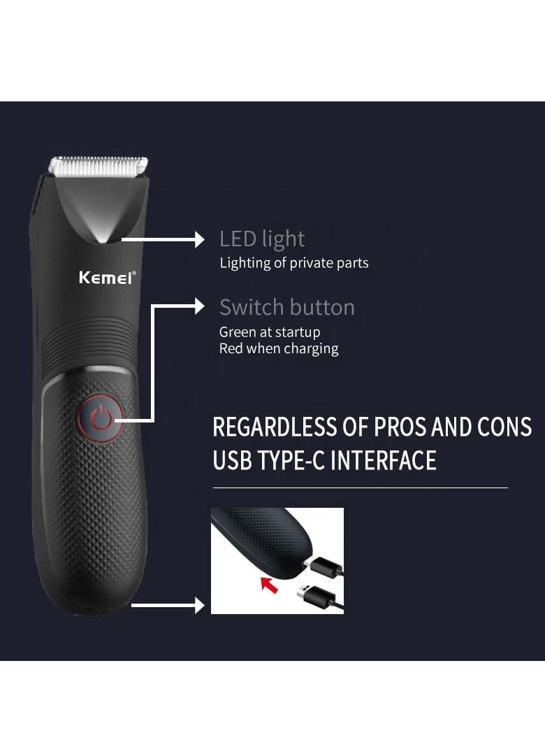 Professional Body Hair Trimmer KM-1838