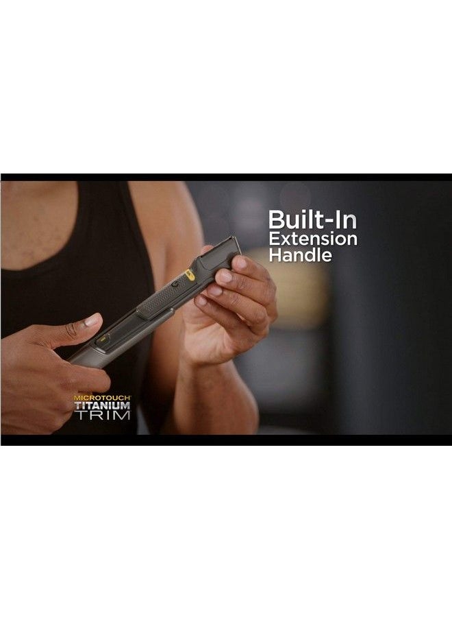 Titanium Trim Lighted Hair Cutting Tool And Body Groomer