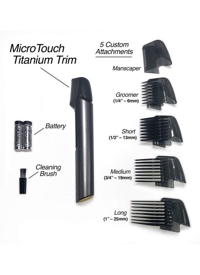 Titanium Trim Lighted Hair Cutting Tool And Body Groomer