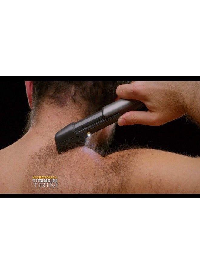 Titanium Trim Lighted Hair Cutting Tool And Body Groomer