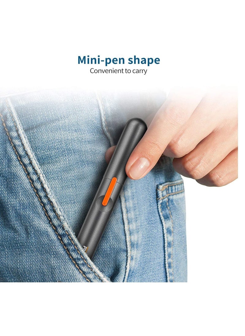 Nose Trimmer Electric Ear Hair for Men and Women Rechargeable Edge Painless Trimming Mini Shaves Neck Hairs eyebrows sideburns Silver