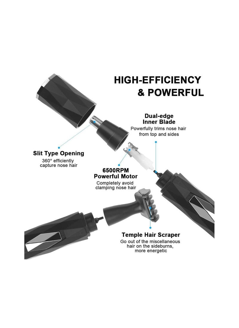Nose Hair Trimmer for Men 2-in-1 Painless Nasal and Ear Clipper USB Rechargeable Facial Lightweight Detail