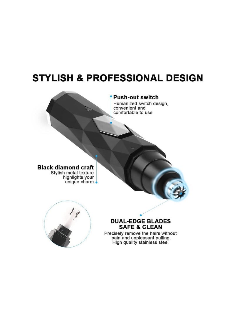 Nose Hair Trimmer for Men 2-in-1 Painless Nasal and Ear Clipper USB Rechargeable Facial Lightweight Detail