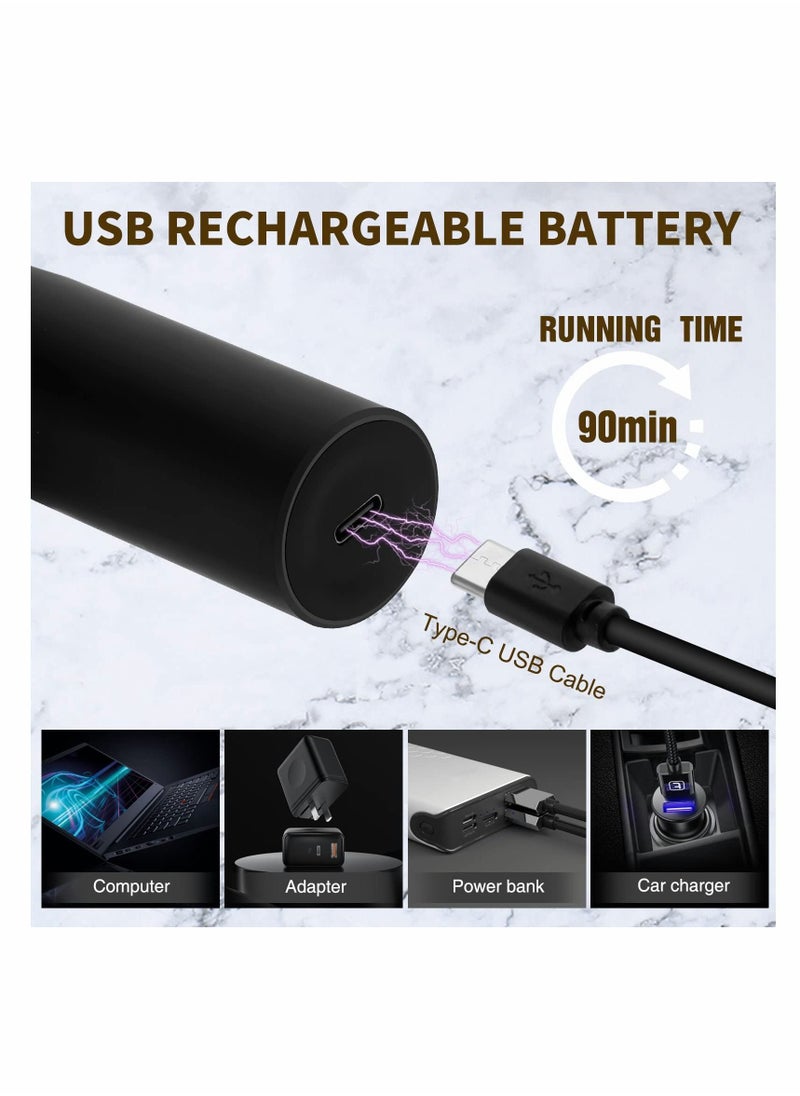 Rechargeable Nose Trimmer for Men and Women Ear Hair Professional Painless Eyebrow & Facial Nasal Clippers Waterproof Dual Edge Blades Easy Cleansing