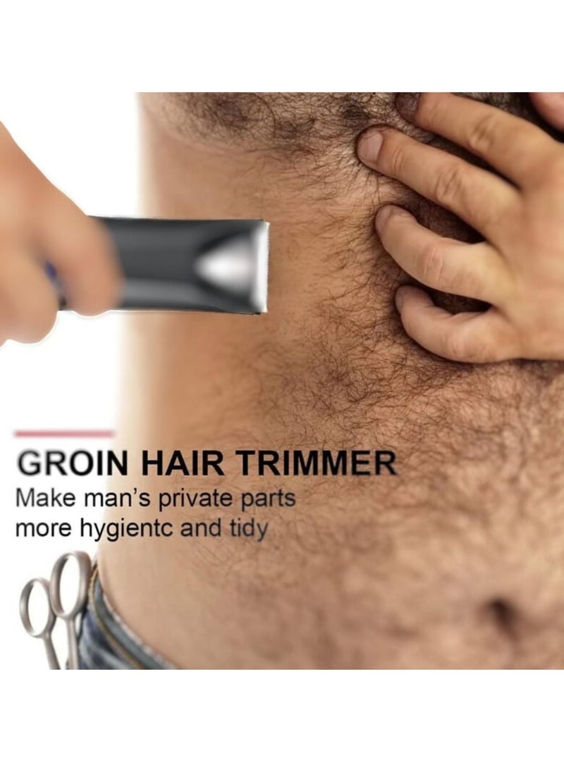 KEMEI Professional Body Hair Trimmer for Men & Women, KM-3208 with LED Light, USB Fast Charging & Ceramic Blade Heads, Waterproof Wet/Dry, Suitable For Body Private Part Shaving,And Pubic Hair.