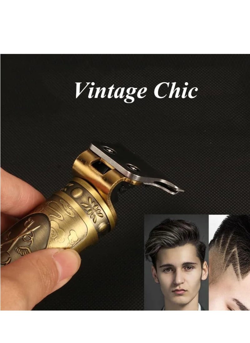 Professional Hair Clipper With Swift Scissor Set Gold 380grams