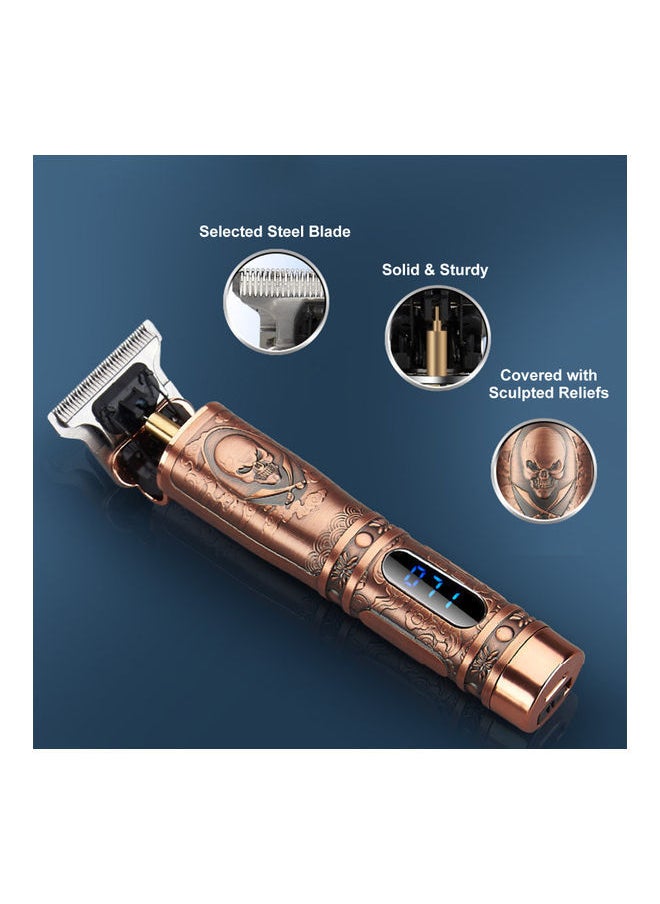 Portable Electric Hair Trimmer Kit Brown/Black