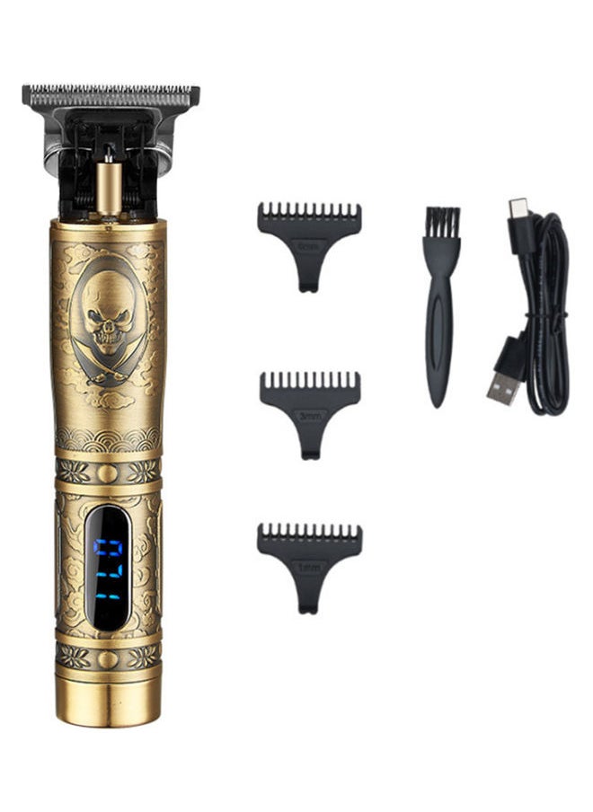 Portable Electric Hair Trimmer Kit Brown/Black