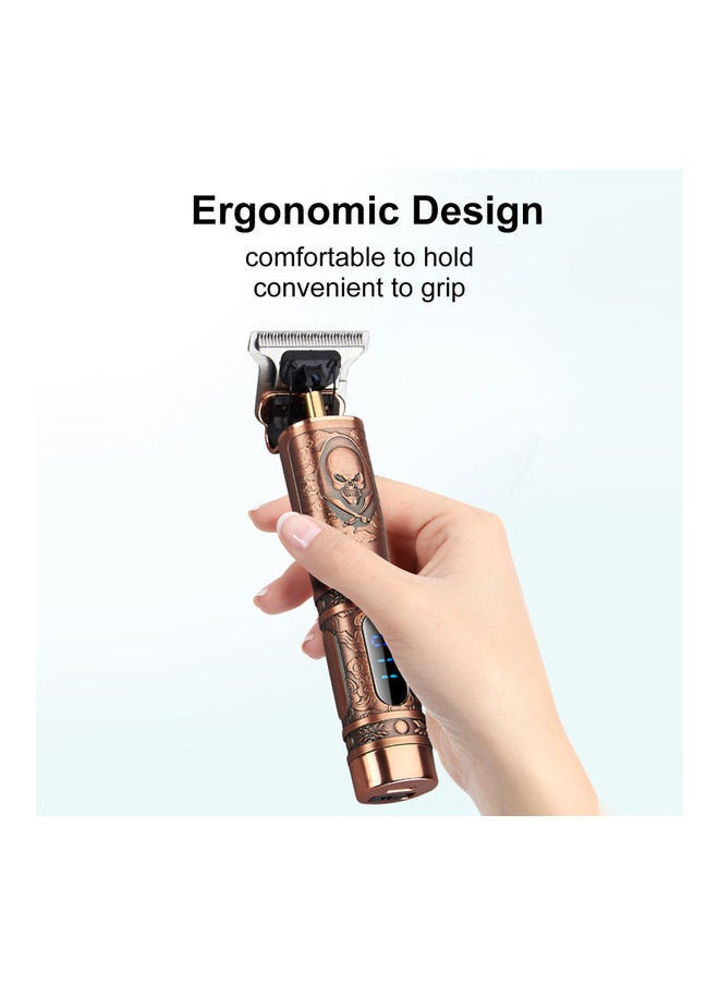 Portable Electric Hair Trimmer Kit Brown/Black