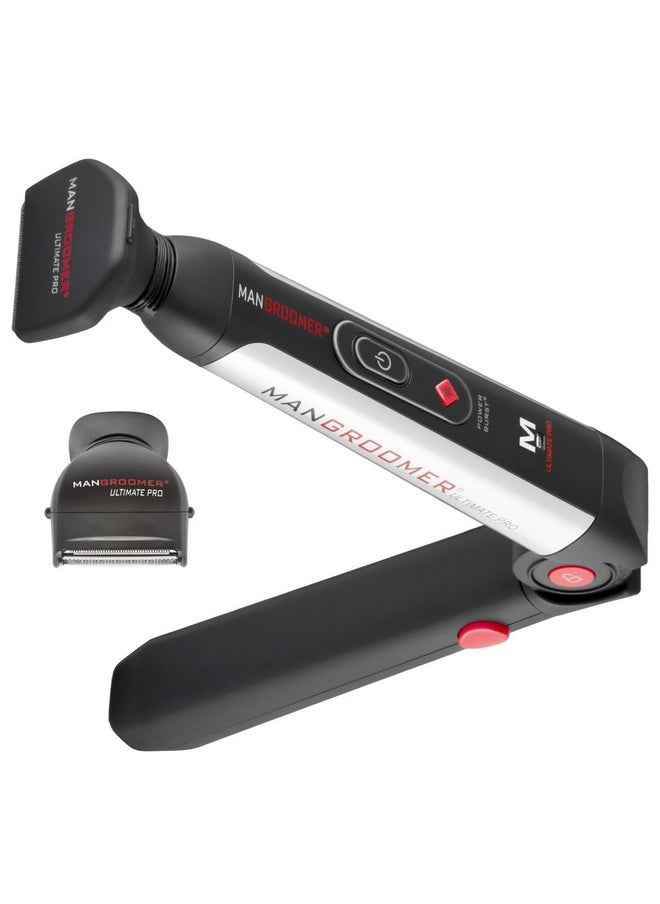 Angroomer Back Hair Shaver Replacement Complete Attachment Head With Shock Absorber Neck And Smooth Shaving Foil