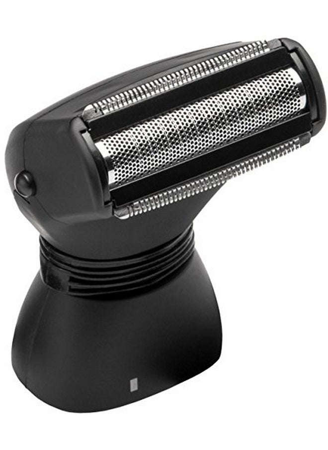 Angroomer Back Hair Shaver Replacement Complete Attachment Head With Shock Absorber Neck And Smooth Shaving Foil