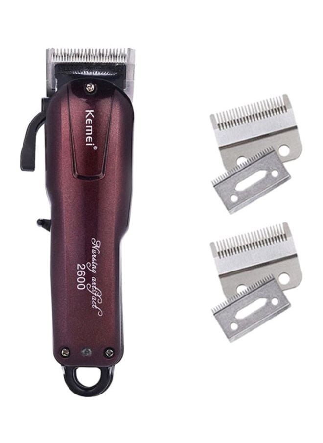 Km-2600 Electric Shaver With Hair Clipper Brown 7.48 x 1.77 1.77inch