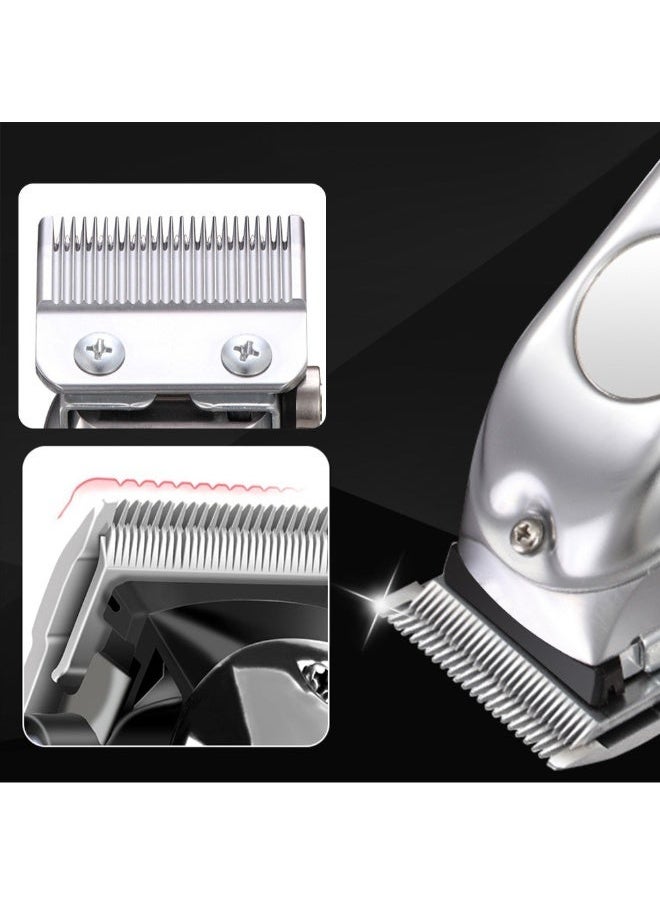 Rechargeable Electric Hair Trimmer Grey/Black 20cm