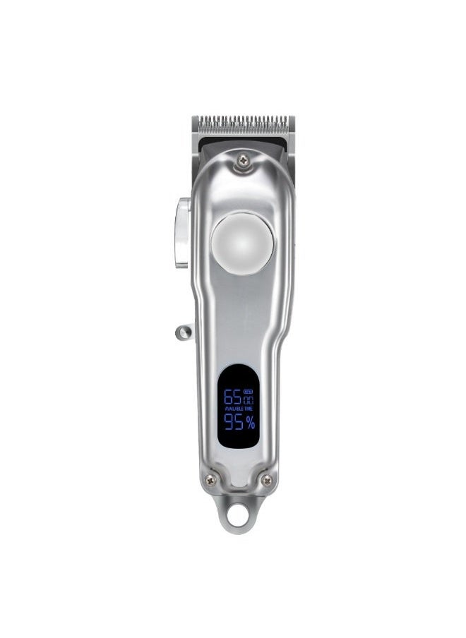 Rechargeable Electric Hair Trimmer Grey/Black 20cm
