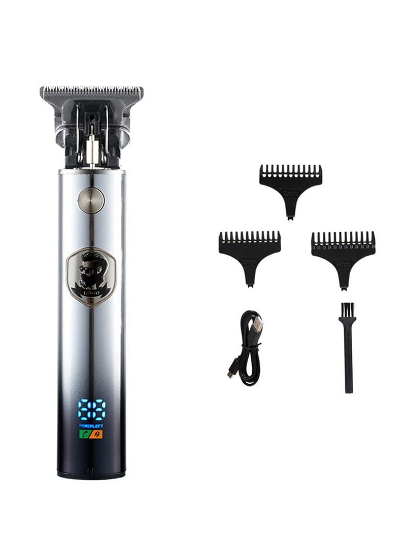 Beard Trimmer for Mens, Rechargeable Electric Hair Clippers with LCD Screen, Titanium Precision T Blade Trimmer for Families and Barber Perfect Gift