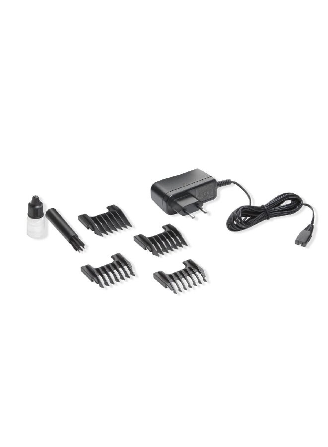 8-Piece Neo Professional 7-In-1 Cordless Hair Clipper Black 4.2 x 4.5 x 17.4 cm 1886-0151