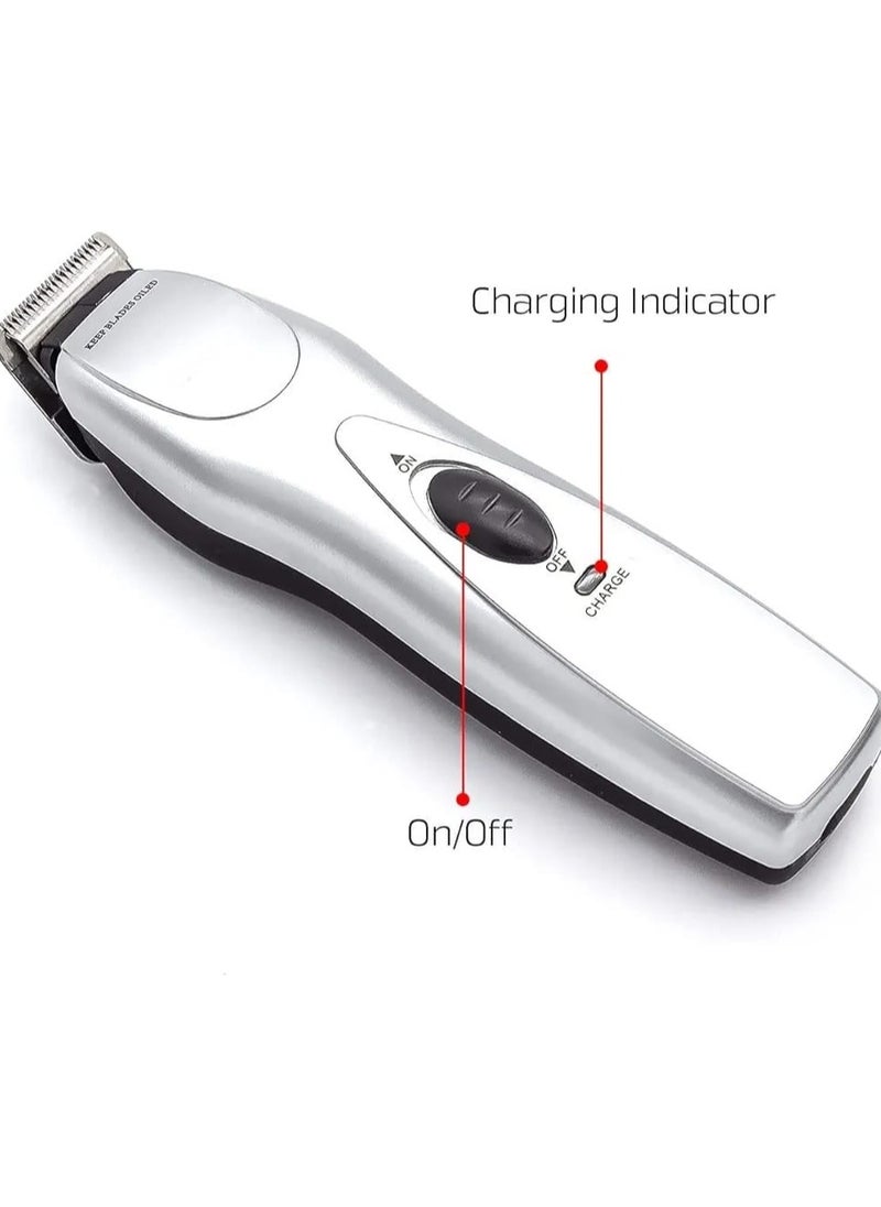Hair Clippers for Men, Razors for Men, Cordless 3 in 1 Versatile Hair Trimmer, Professional Beard Grooming Kit for Barbers USB Rechargeable Silver