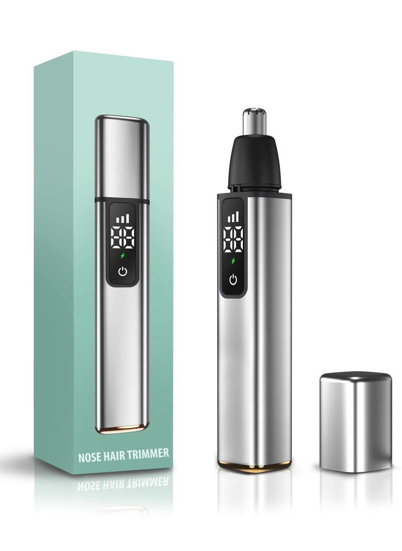 Ear and Nose Trimmer for Men, 2024 Professional USB Rechargeable Nose Hair Trimmer for Men and Women, Painless Waterproof Eyebrow Facial Hair Removal Nose Clipper