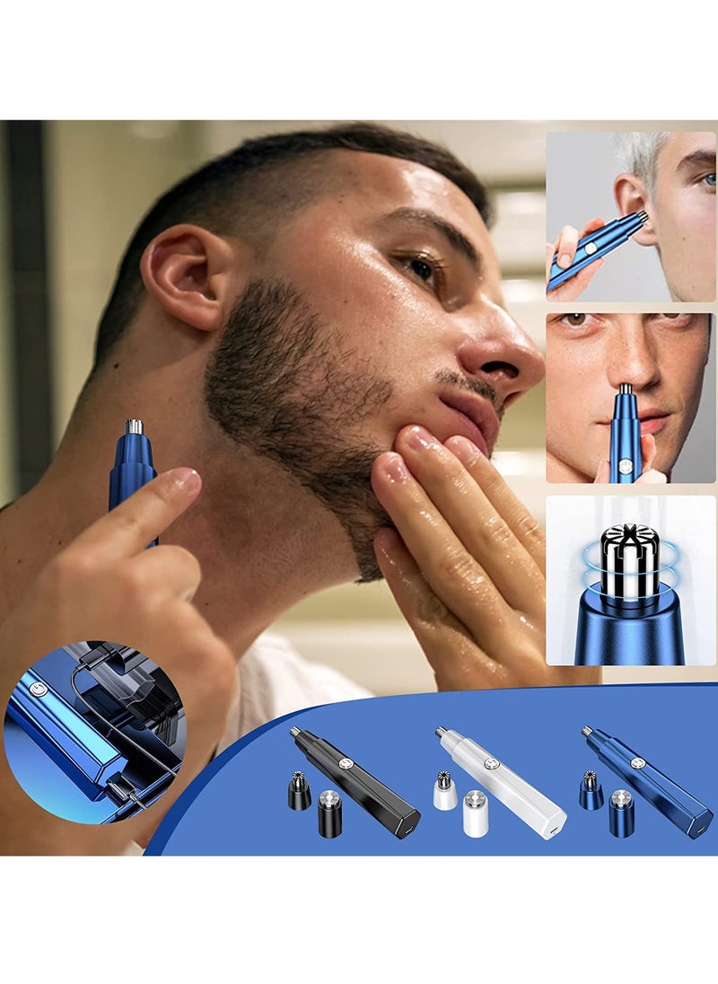 Electric Ear and Nose Hair Trimmer, Professional Painless Facial Hair Trimmer, USB Rechargeable Automatic Nose Hair Trimmer, Gifts for Men's Daily Hair Trimmer Grooming Kit