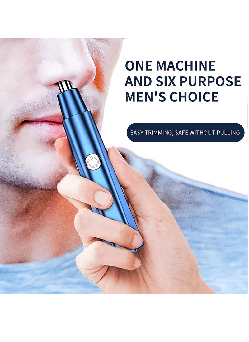 Electric Ear and Nose Hair Trimmer, Professional Painless Facial Hair Trimmer, USB Rechargeable Automatic Nose Hair Trimmer, Gifts for Men's Daily Hair Trimmer Grooming Kit