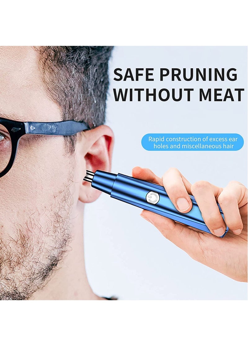Electric Ear and Nose Hair Trimmer, Professional Painless Facial Hair Trimmer, USB Rechargeable Automatic Nose Hair Trimmer, Gifts for Men's Daily Hair Trimmer Grooming Kit