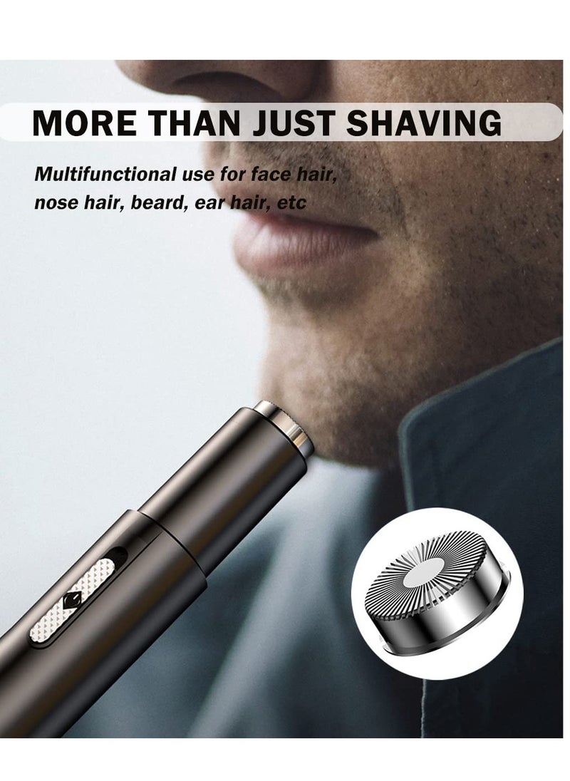 Nose Hair Trimmer for Men and Women Rechargeable, Nose and Ear Trimmer, Eyebrow Remover Electric for Women, Ladies Nose Hair Remover, Travel Nose Trimmer(Black)