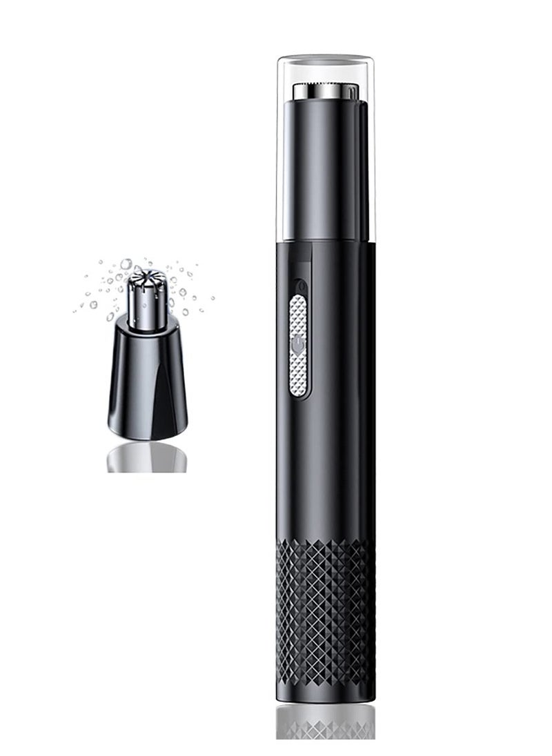 Nose Hair Trimmer for Men and Women Rechargeable, Nose and Ear Trimmer, Eyebrow Remover Electric for Women, Ladies Nose Hair Remover, Travel Nose Trimmer(Black)