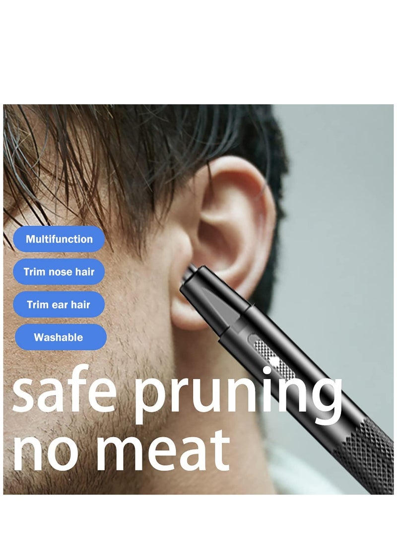 Nose Hair Trimmer for Men and Women Rechargeable, Nose and Ear Trimmer, Eyebrow Remover Electric for Women, Ladies Nose Hair Remover, Travel Nose Trimmer(Black)