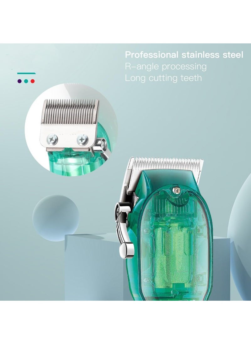 Hair Clippers for Men, Hair Trimmer Transparent, Adjustable Beard Trimmer, Cordless Hair Trimmer Electric Barber Digital Display Clipper for Men