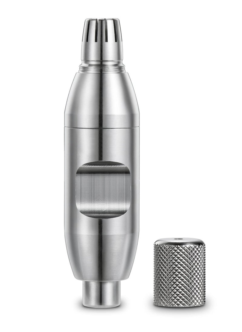 Manual Nose Hair Trimmer, Battery-Free, Wet/Dry, Easy to Clean and Carry, Improved Rotating Blades, Painless, Waterproof, Nose Hair Remover Men's Day Gifts
