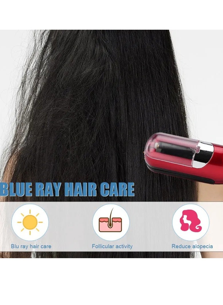 Hair Trimmer, Durable Stainless Steel Rechargeable Cordless Split Hair Trimmer, Compact And Portable Hair Split Ends Trimmer, User Friendly Damaged Hair Remover Hair Cutting Tool, (White)