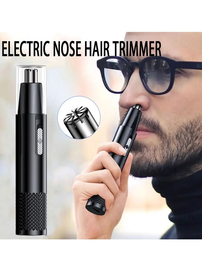 Electric Nose Hair Clipper, Portable Waterproof Electric Men Nose Hair Trimmer, Easy To Clean Usb Charging High Quality Ear Hair Removal Machine For Eyebrow, Ear, Nose, (1pc, White)