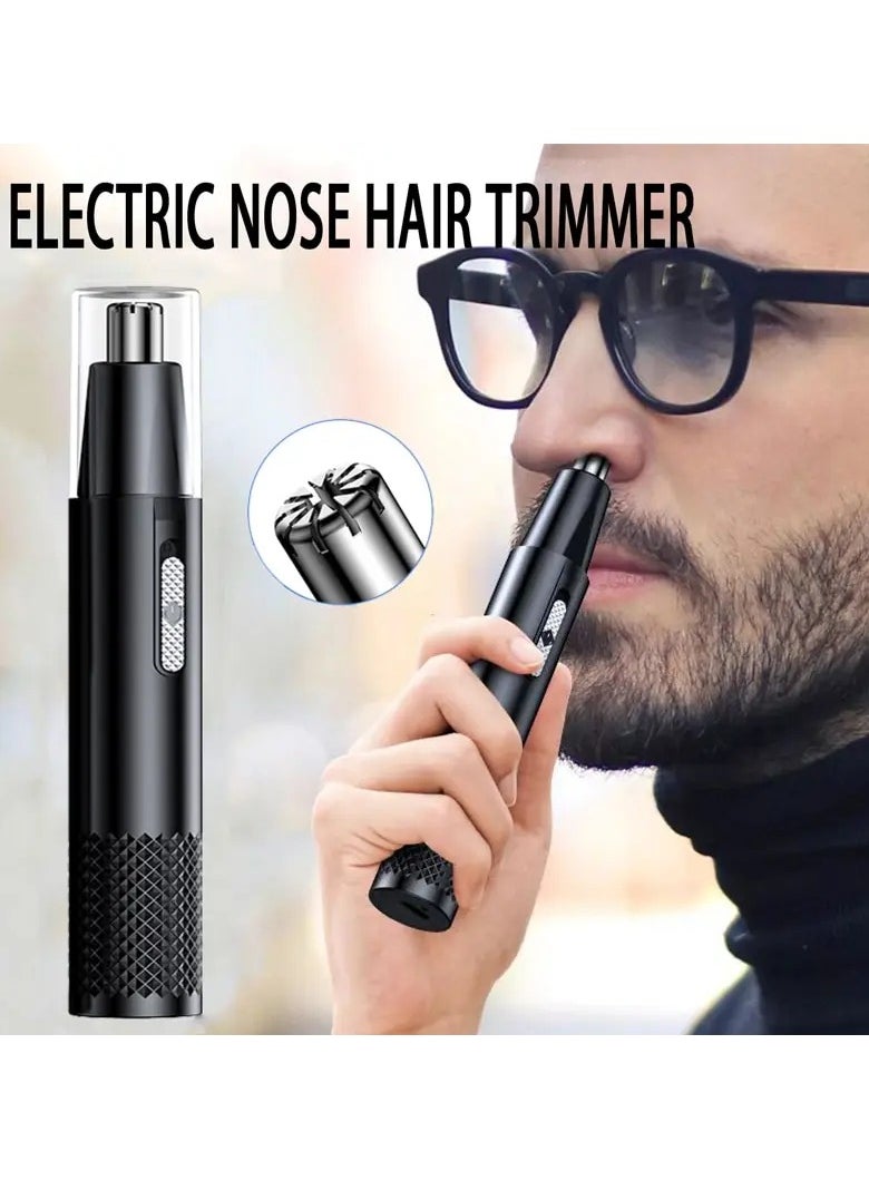 Electric Nose Hair Clipper, Portable Waterproof Electric Men Nose Hair Trimmer, Easy To Clean Usb Charging High Quality Ear Hair Removal Machine For Eyebrow, Ear, Nose, (1pc, Blue)
