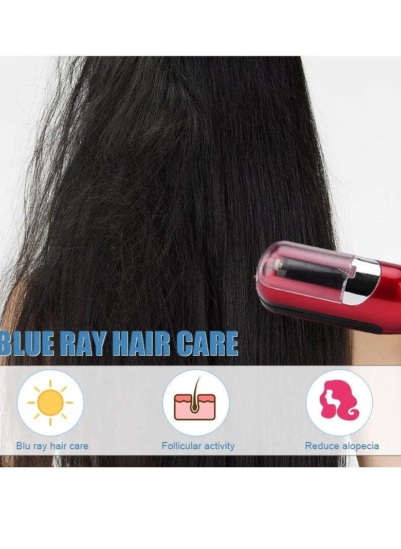 Hair Trimmer, Durable Stainless Steel Rechargeable Cordless Split Hair Trimmer, Compact And Portable Hair Split Ends Trimmer, User Friendly Damaged Hair Remover Hair Cutting Tool, (Black)