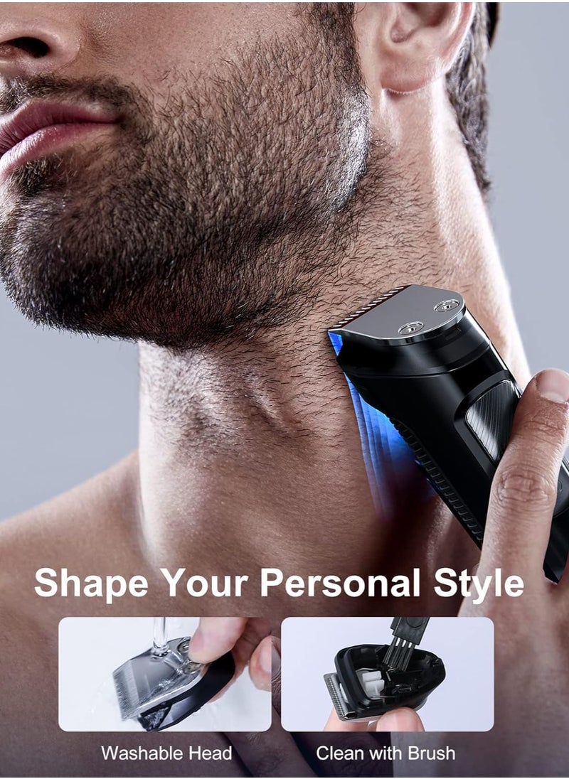 Beard Trimmer Hair Clipper for Men Men's Grooming Kit with Cordless Rechargeable Hair Nose Trimmer Electric Shaver Stainless Steel Blades for Painless Facial Body Hair Removal