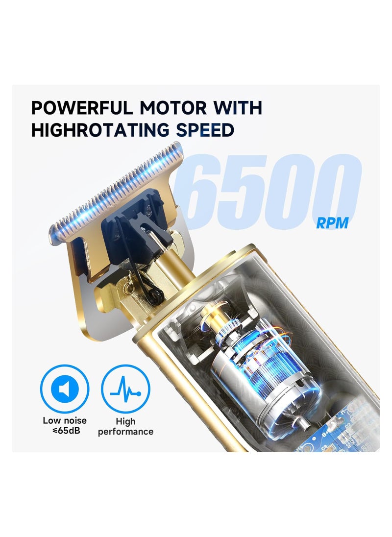 Waterproof Cordless Beard Trimmer for Men with LCD Display Professional Hair Clippers Grooming Set Ideal Gifts for Men