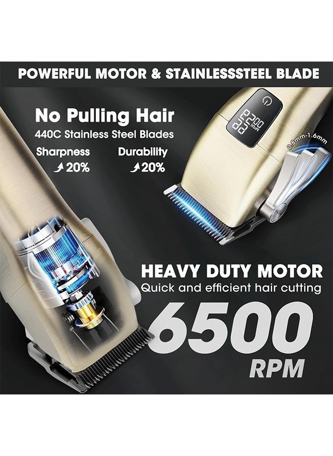 Hair Clippers for Men - Professional Hair Trimmer Set, Beard Trimmer Electric Razor Shavers for Men, 3 in 1 Waterproof Men Grooming Kit, with LCD Display, Ideal Gift for Him