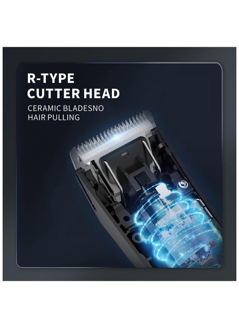 Men's Intimate Razor with LED Light & Display, Body Groomer Shaver, IPX7 Waterproof Electric Razor with Recharge Dock, Replaceable Device, Ceramic Blade Heads, USB Charging, Gift for Men