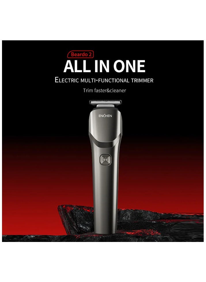 Beardo 2 Allin One Multi Function Electric Trimmer Grey