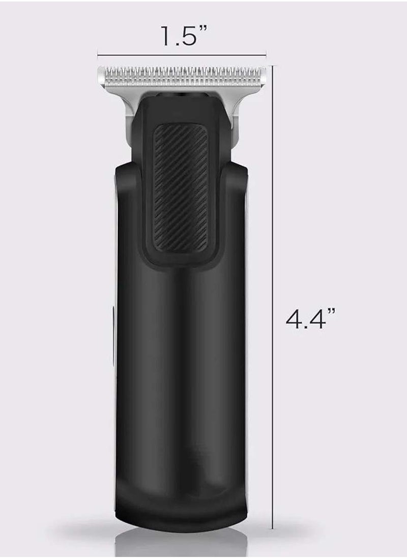 Peanut cordless hair clipper for men, 7600rpm high speed trimmer, bald head and face shaver with led display, 1.5 hours quick charge and 50 minutes runtime.